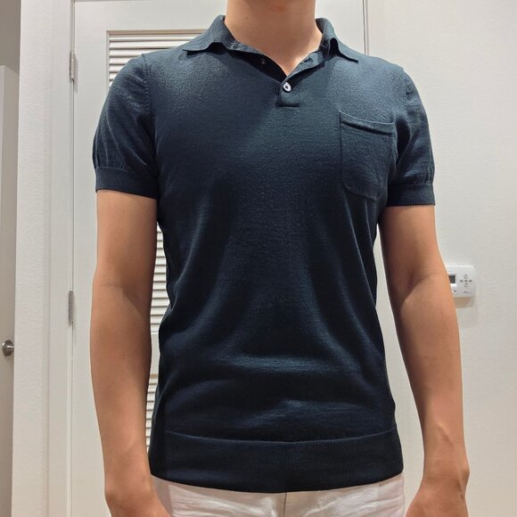 Suitsupply Merino Wool Polo Shirt, Men's S / XS - Picture 1 of 4
